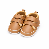 Comfortable Velcro Shoes for Little Feet - Brown