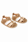Little Luxe Brown Baby Sandals