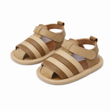 TinySteps Brown Multi-Strap Sandals