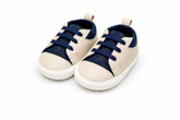 Stylish Beige & Navy Sneakers for Your Little One