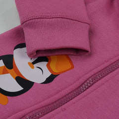 Happy Penguin Pink Hoodie