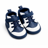 Classic Navy & White Baby Shoes – Soft & Stylish