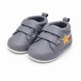 Star Style Baby Shoes – Cool Grey & Gold