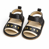 SoftSteps Black Comfort Sandals