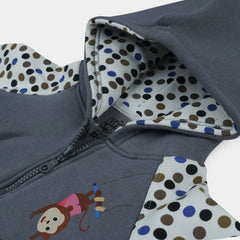Cheeky Monkey Polka Hoodie