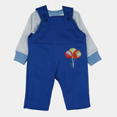 Blue Balloon Dungaree Set