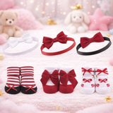 Baby 6-Pcs Headband & Sock Gift Set