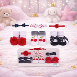 Baby 6-Pcs Headband & Sock Gift Set
