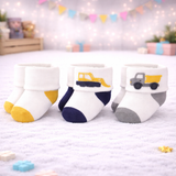 Infant Pack Of 3 Baby Socks - 0 TO 12 MONTH