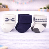 Infant Pack Of 3 Baby Socks - 0 TO 12 MONTH