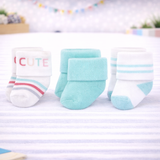 Infant Pack Of 3 Baby Socks - 0 TO 12 MONTH
