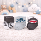 Infant Pack Of 3 Baby Socks - 0 TO 12 MONTH