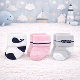 Infant Pack Of 3 Baby Socks - 0 TO 12 MONTH