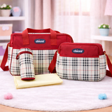 Baby Care Mother Bag | 4PCs - Red
