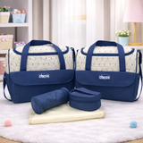 Baby Care Mother Bag | 5 PCs - Royal Blue