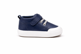 Kids Navy Blue Velcro Sneakers