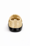 Elegant Gold & Black Baby Girl Shoes ✨👶