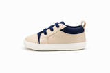 Stylish Beige & Navy Sneakers for Your Little One