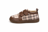 Brown Checkered Baby Shoes – Classic Look