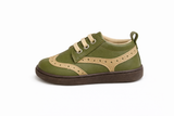 Classic Olive Green Baby Shoes – Lace Style