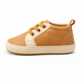 Classic Baby Shoes – Camel Brown & Cream