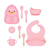 Little Laughs 10-Piece Unbreakable Silicone Feeding Set