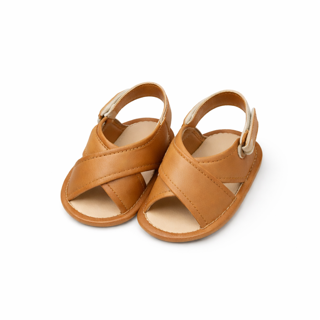 MiniCharm Baby Sandals - Brown