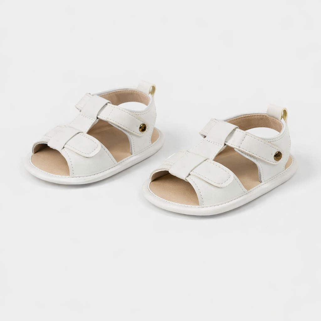 Mini Angel Strap Sandals - White