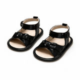 Princess Steps Black Bow Sandals