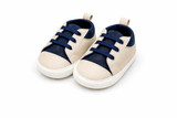 Stylish Beige & Navy Sneakers for Your Little One