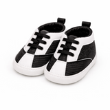 Classic Black & White Baby Sneakers – Trendy & Comfortable