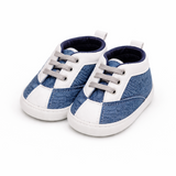 Classic Blue & White Baby Sneakers – Casual & Comfortable