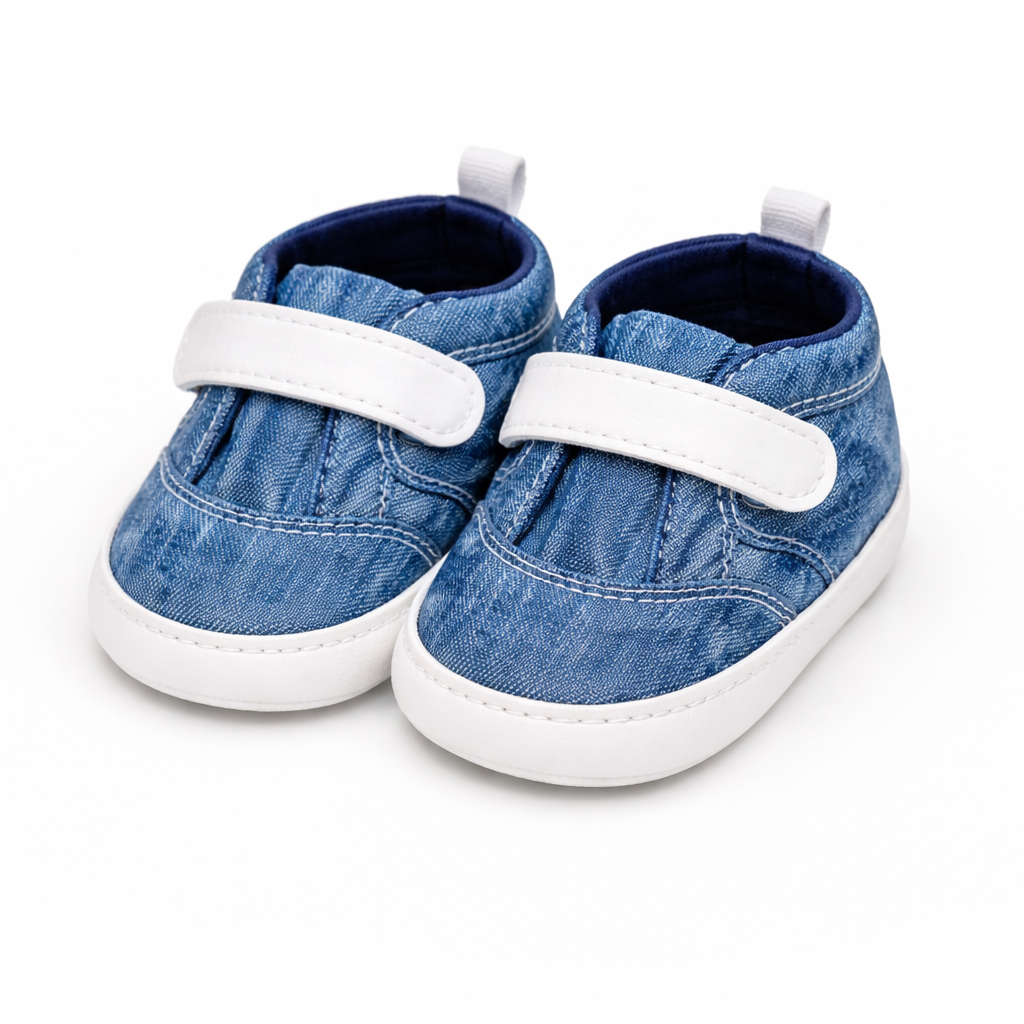 Classic Denim Blue Baby Shoes – Casual & Comfortable