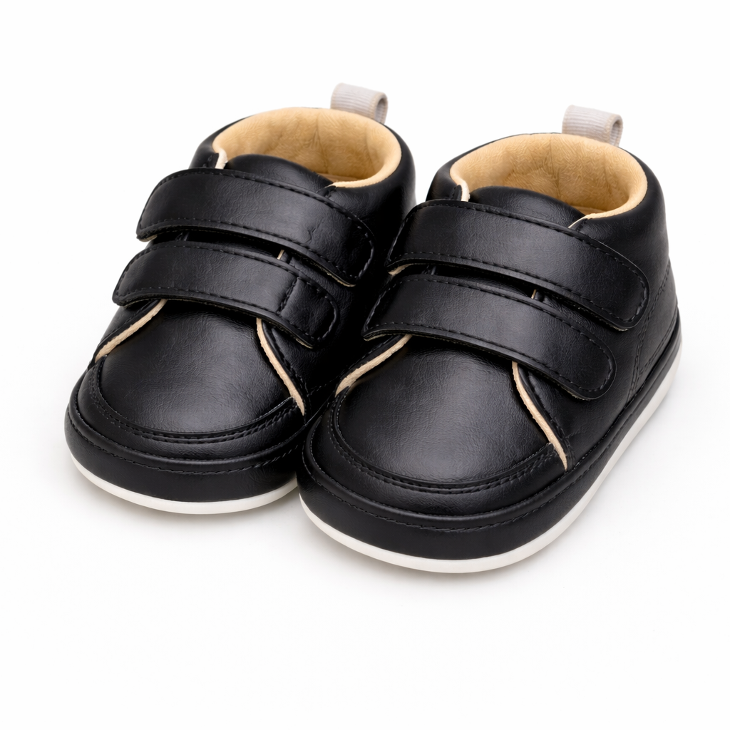 Classic Black Baby Shoes – Soft & Comfortable