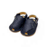 Little Gentleman Navy Sandals