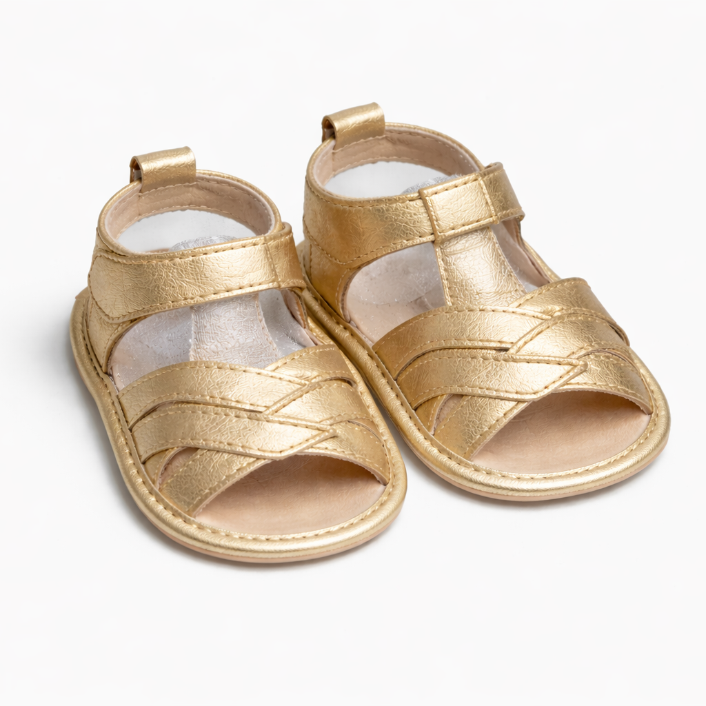 Golden Glow Baby Sandals