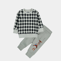 Playful Monkey Argyle Set