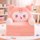 Adorable Kids Foldable Sofa Seat - Peach - TWINKLE BOO