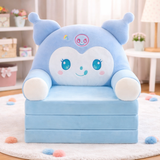 Adorable Kids Foldable Sofa Seat - Blue - TWINKLE BOO