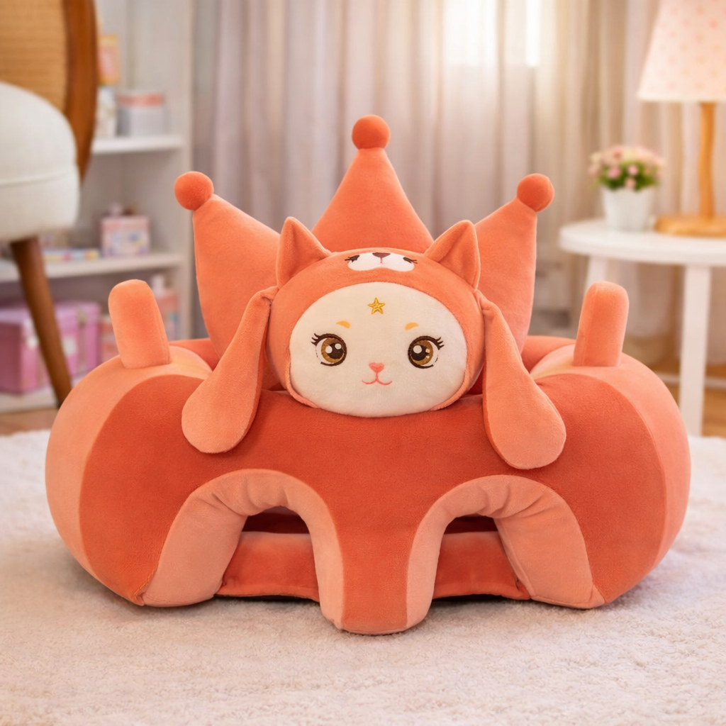 Soft & Safe Baby Support Sitting Seat - Peach