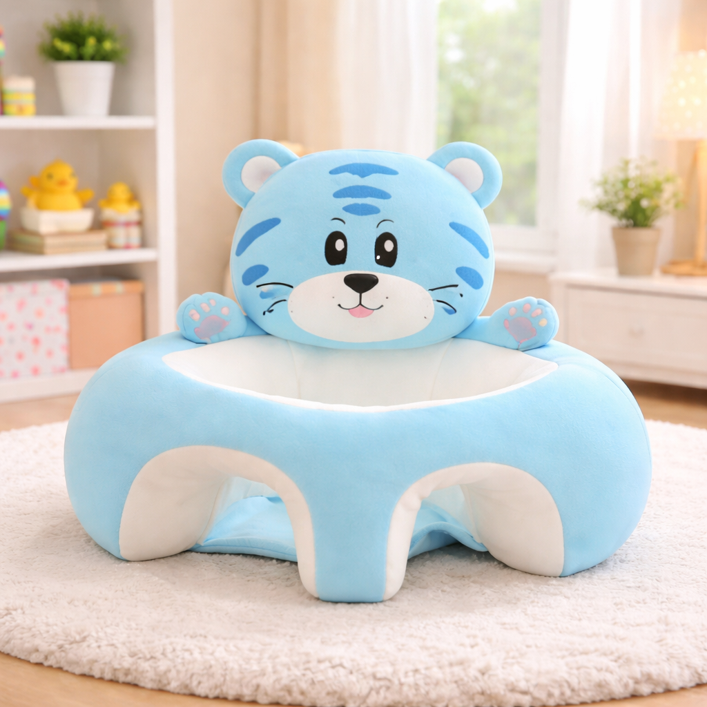 CUTE BEAR FLOOR SEAT - BLUE