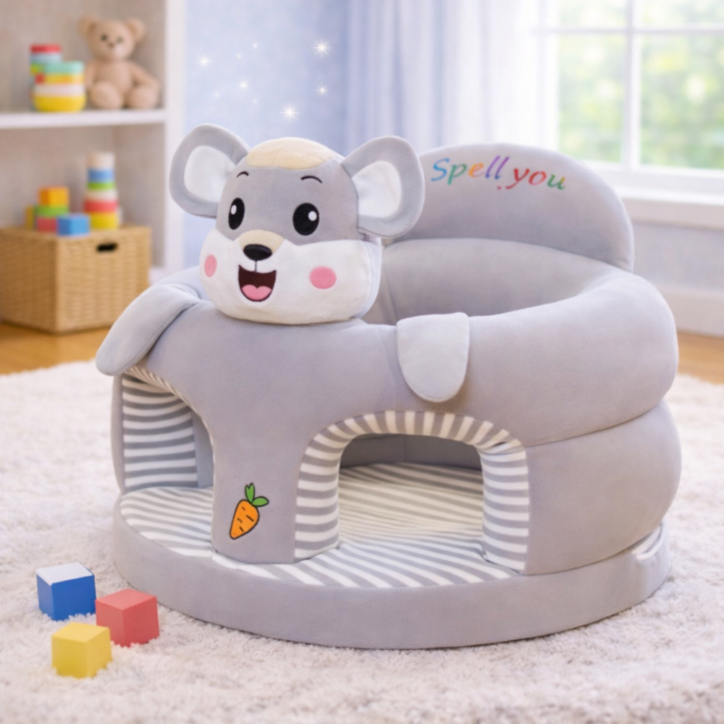 ROUND CARTOON SOFA - GRAY