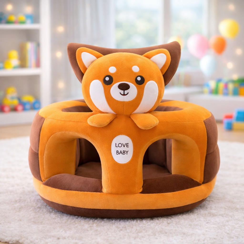 ROUND CARTOON SOFA - PEACH