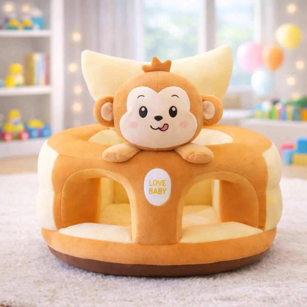 ROUND CARTOON SOFA - BROWN