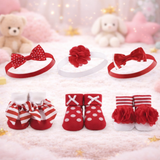 Baby 6-Pcs Headband & Sock Gift Set