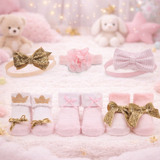 Baby 6-Pcs Headband & Sock Gift Set