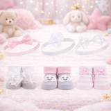 Baby 6-Pcs Headband & Sock Gift Set