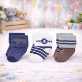 Infant Pack Of 3 Baby Socks - 0 TO 12 MONTH