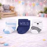 Infant Pack Of 3 Baby Socks - 0 TO 12 MONTH