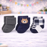 Infant Pack Of 3 Baby Socks - 0 TO 12 MONTH